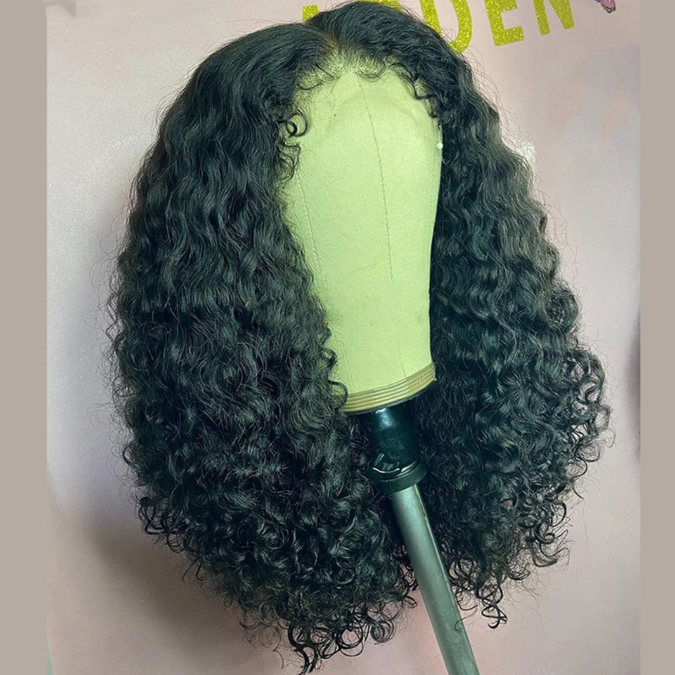 Human Hair Wig Lace Front Wig Human Hair Wigs Front Lace Wig 4c Edges Baby Hair Lace Wigs Short Curly Bob Human Hair Wigs 13x4 Lace Front Human Remy Deep Curly Short Bob Wig