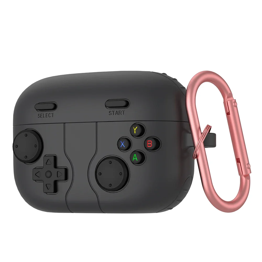 Cute 3D GamePad Cartoon Earphone Case - Silicone Shockproof Cover with Hook