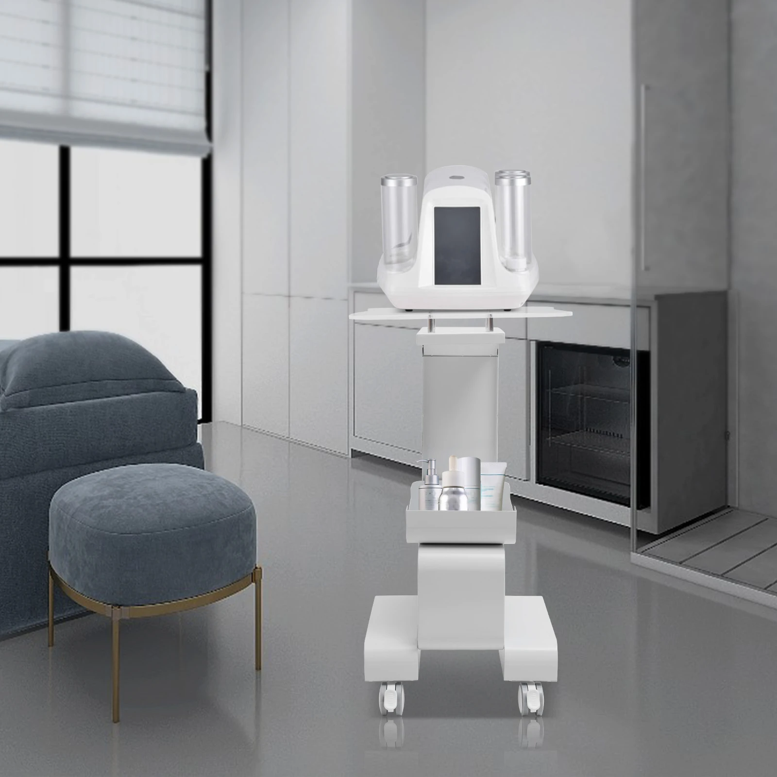 Bis 20Kg Salon Trolley Friseurwagen Arbeitswagen Spazzolino Kosmetikwagen Beauty Rollwagen