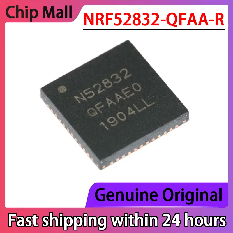 

1PCS NRF52832-QFAA-R silk printed N52832 QFN48 Bluetooth wireless chip brand new original product