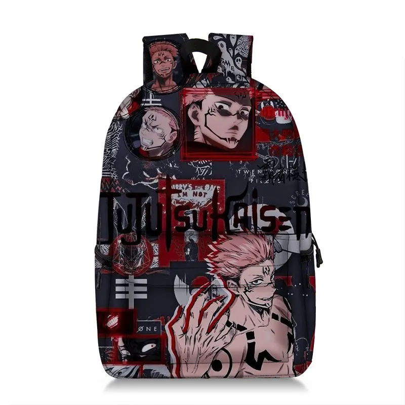 Manga Collage Backpack for Girls Boys Travel Rucksack Satoru Gojo Jujutsu Kaisen Itadori Megumi Anime Backpacks for Teenage fashionable travel backpacks Stylish Backpacks