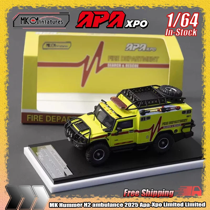 In Stock Apa-Xpo Limited Edition Mk 1:64 Transformation Hummer H2