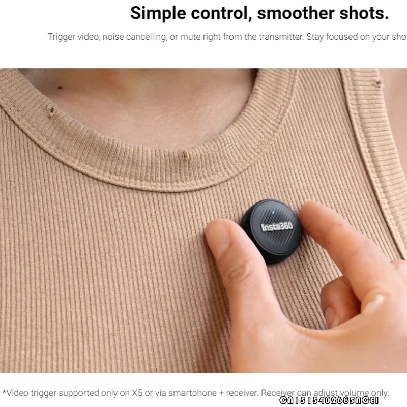 Micro Air Transmitter pour Insta360 X5 et Ace Pro 2 - Ultra-léger 7,9g