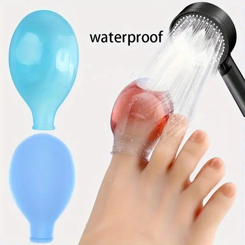 상처 관리 및 피부 감염을 위한 2개입 부드러운 실리콘 발가락 슬리브 발가락 보호대, 마찰 감소 및 손톱 삽입 방지