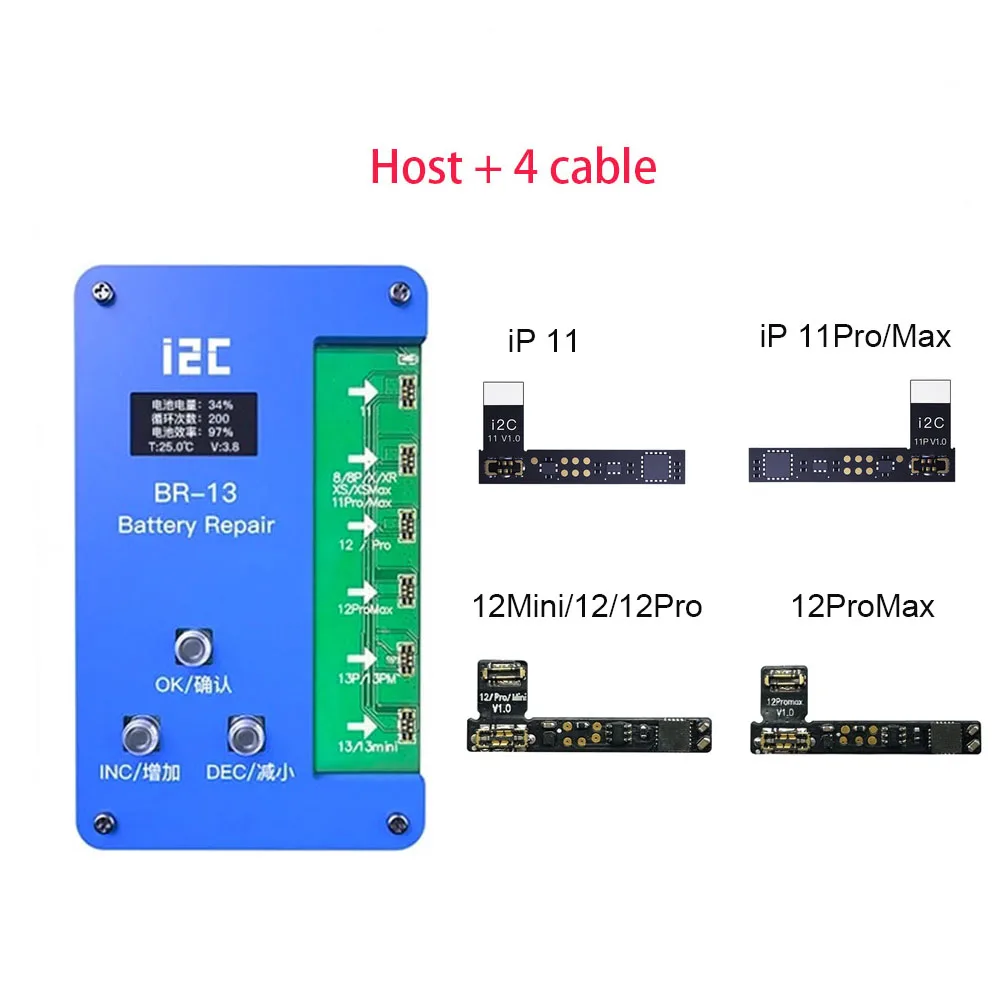 combination wrench set i2C BR-13 Battery Repair Programmer for iPhone 8-13 Pro Max Repair Data Error Health Warnning Cycle Times Modify power drill set Tool Sets