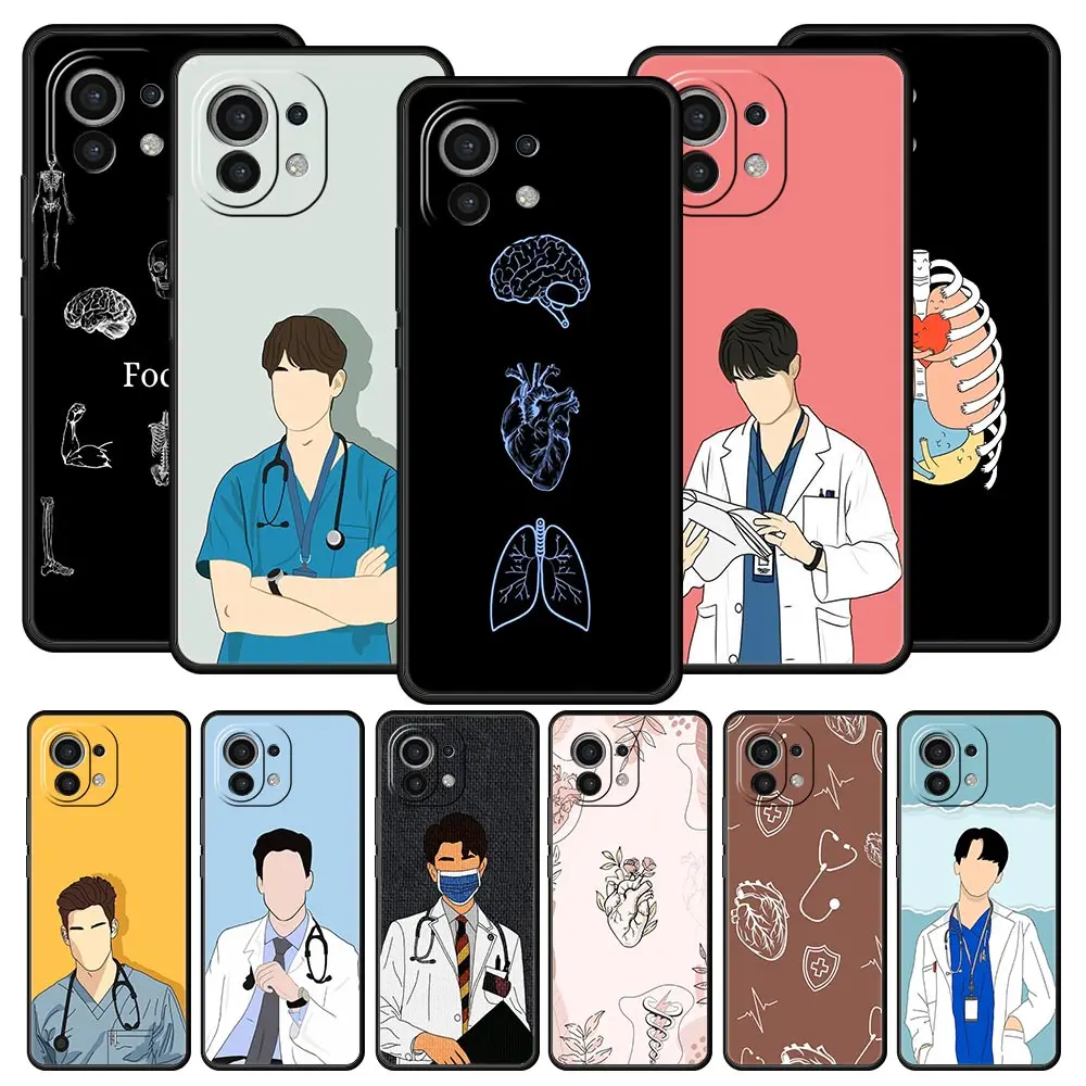 Medical-Themed Soft Phone Case for Healthcare Professionals