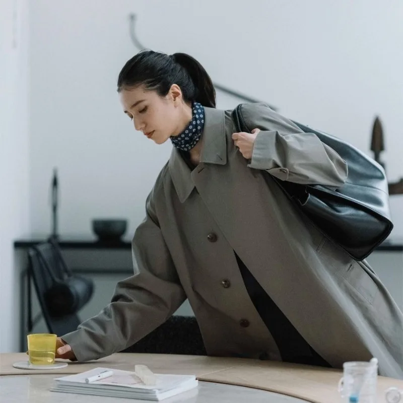 Fashion Retro Leather Tote Bags for Women 2025 Trend Female Simple Large Capacity Shoulder Bag Big Solid Color Handbags Purse