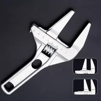 Multi-Function Adjustable Wrench, Aluminum Alloy Universal Spanner, Large Open Repair Tool for Water Pipe & Bathroom 1