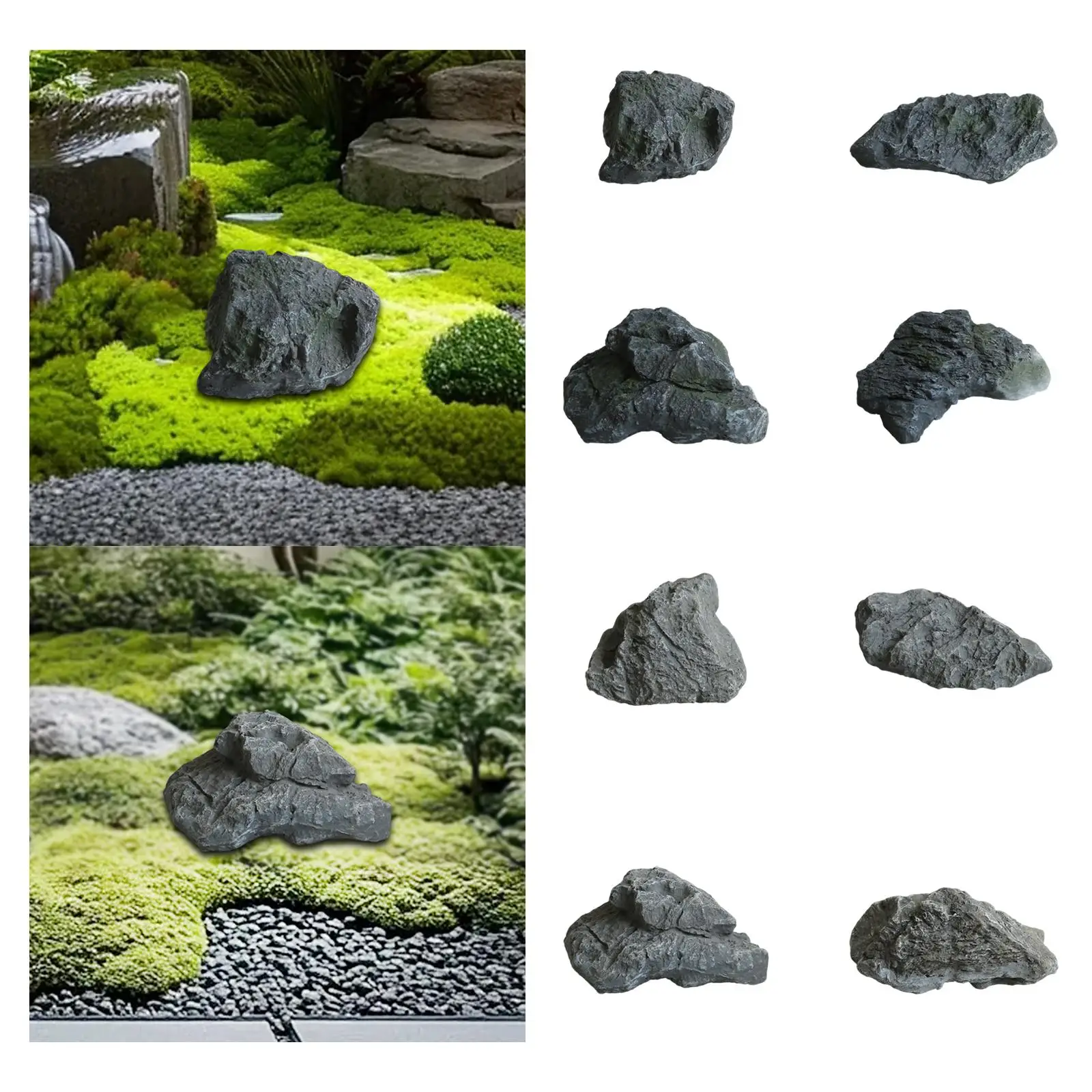 Fake Rocks Cool Decorative Fiberglass Fake Rock, Multifunctional Accessory, Highly ...