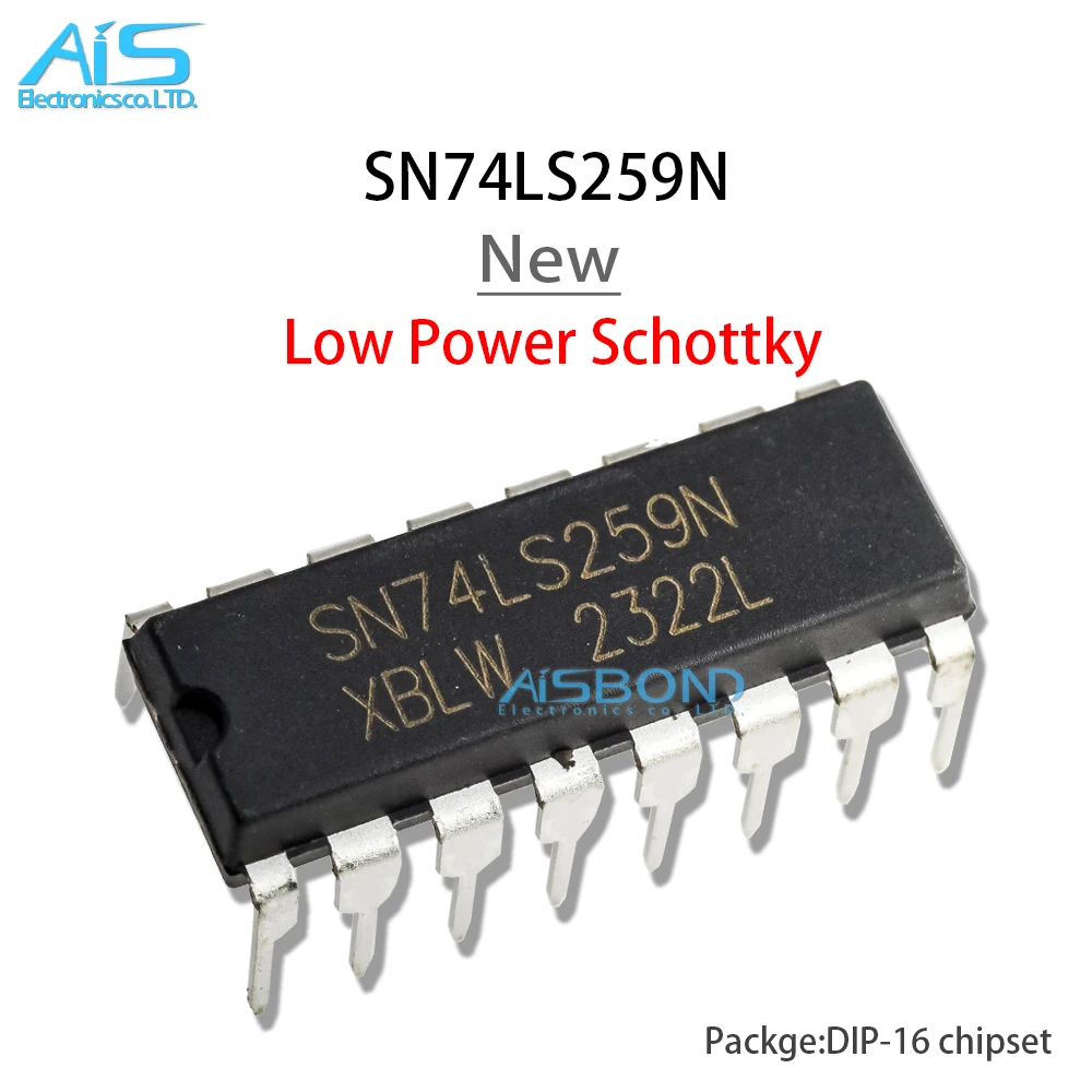

10 шт./партия, микросхема SN74LS259N 74LS259 HD74LS259P Dip-16, 8 бит