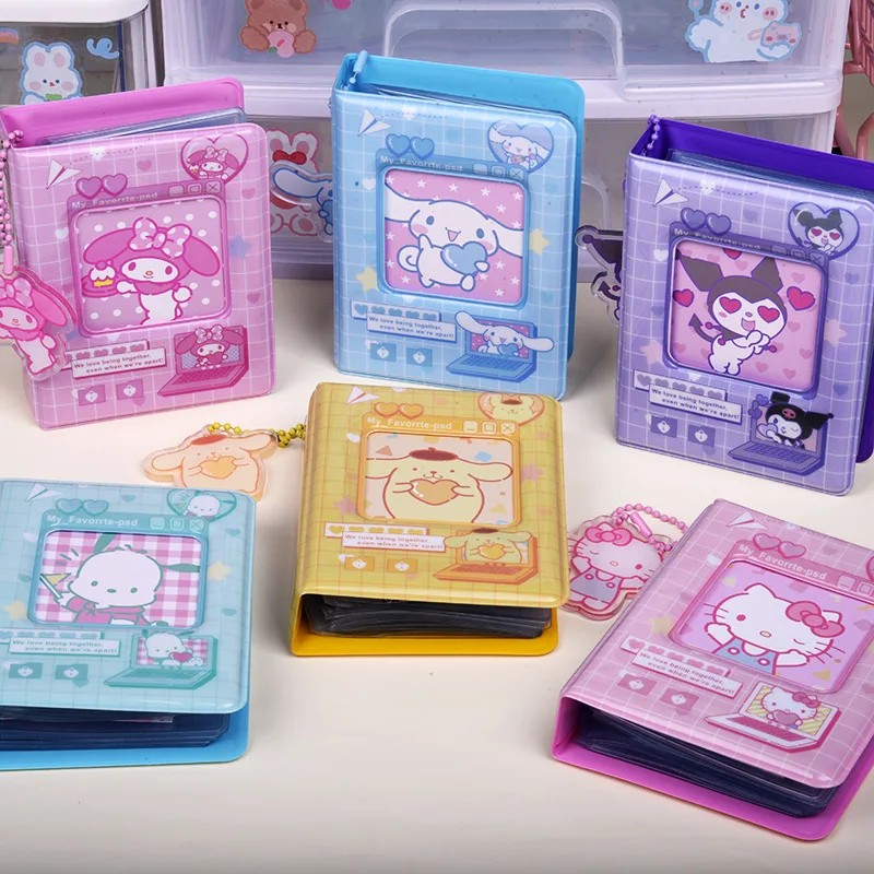 Ins Cartoon Album Kawaii Mini Polaroid Album Photo Star Chasing Love Bean Photos Collection Train Ticket Card Jewelry Card Album