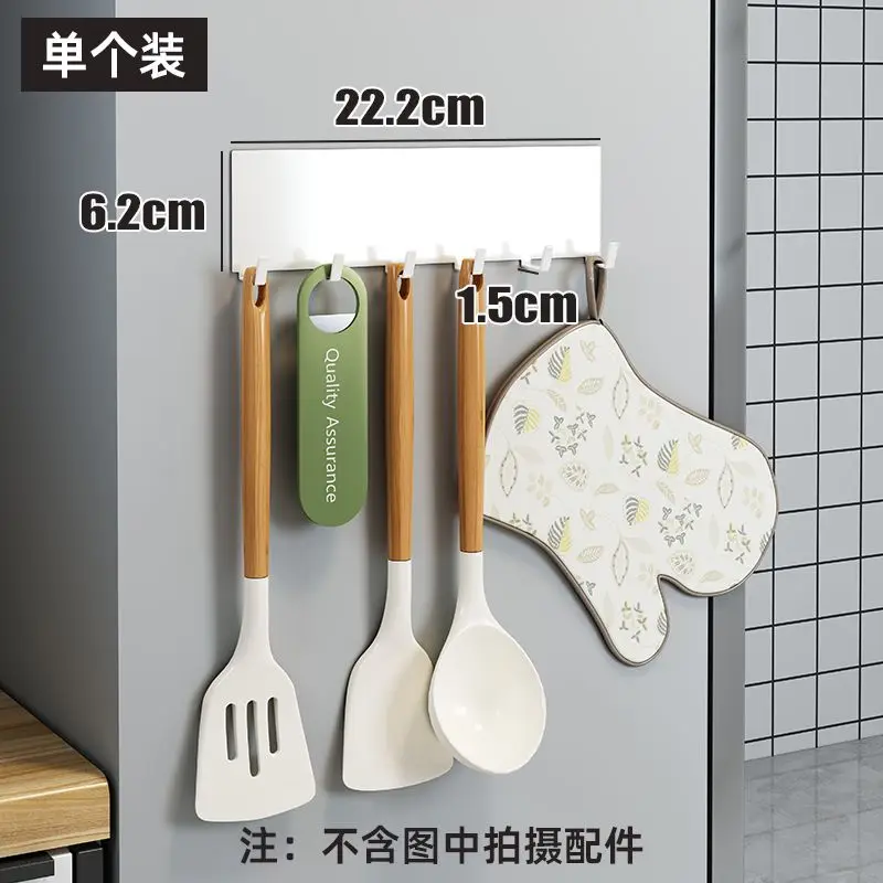 Magnetic Refrigerator Shelves Kitchen Wall Mounted Side Refrigerator Storage Rack Six Hooks Tissue Storage Multi-Purpose Hooks 6