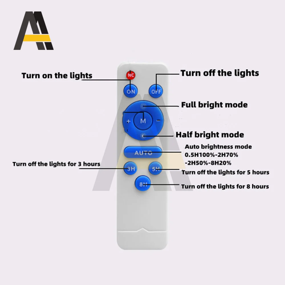 3.2V 3.7V Remote Control Solar Ceiling Light Control Panel Solar Flood Light Integrated Street Light 30W Circuit Board Driver 5