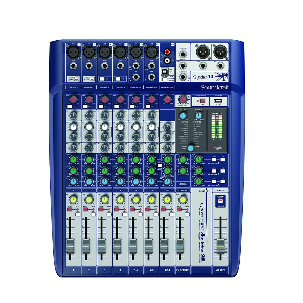 Signature 10 Mixer Analogico A 10 Canali Con Effetti Lexicon A Bordo