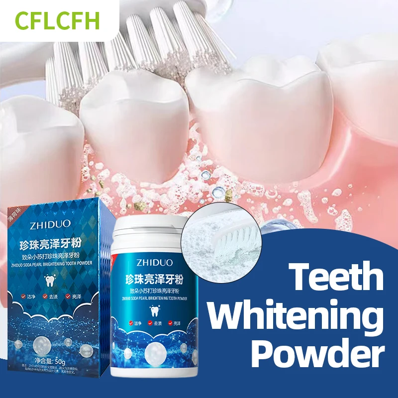 

Tooth Whitening Powder Pearl Bright White Teeth Powder Teeth Whiten Fresh Breath Remove Plaque Stains Oral Cleaning Dental Care