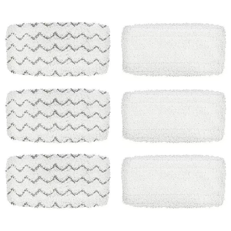 6 Pack Steam Mop Pad Per Bissell Powerfresh Vac & Steam 2747A, 1132 1543 1632 1652 Symphony Vacuum E Steam Mop Series Parts