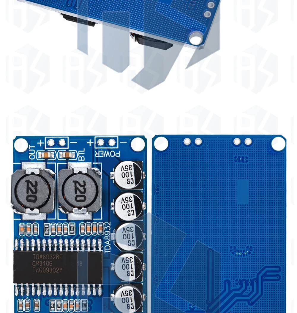 1PCS EGBO Digitales Leistungsverstärker-Modul 35W Mono-Verstärkermodul Hochleistungs-TDA8932 mit geringem Stromverbrauch – Detail 17