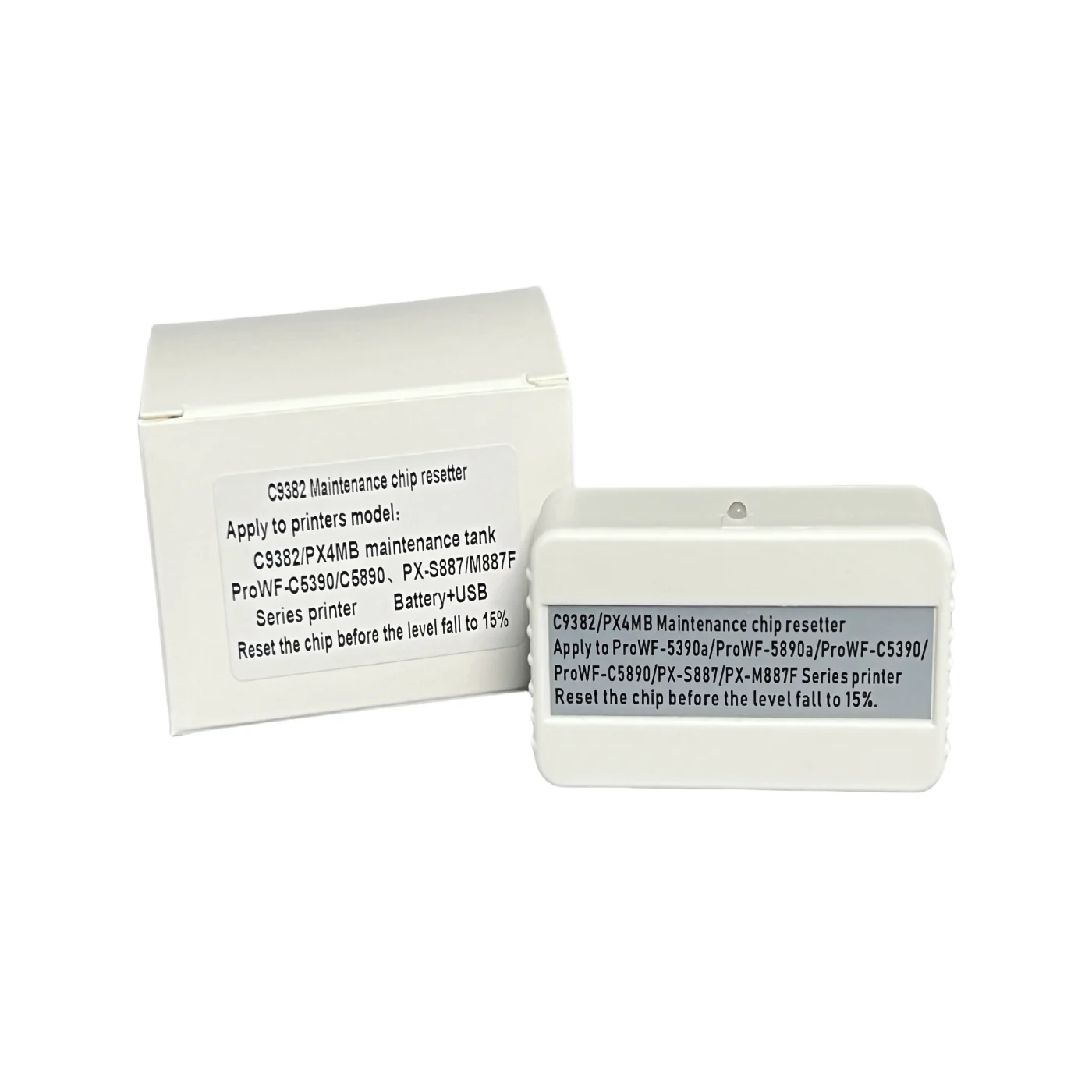 Maintenance Box C9382 Chip Resetter For Epson WorkForce C5890 WF-C5390 C5390 C5890 PX-S887 PX-M887F Printer