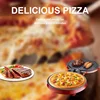 SK-08013 Electric Pizza Oven with Stone & Grill Pan, Large Electric Pizza Oven Countertop with Timer, Window, Pizza Make 5