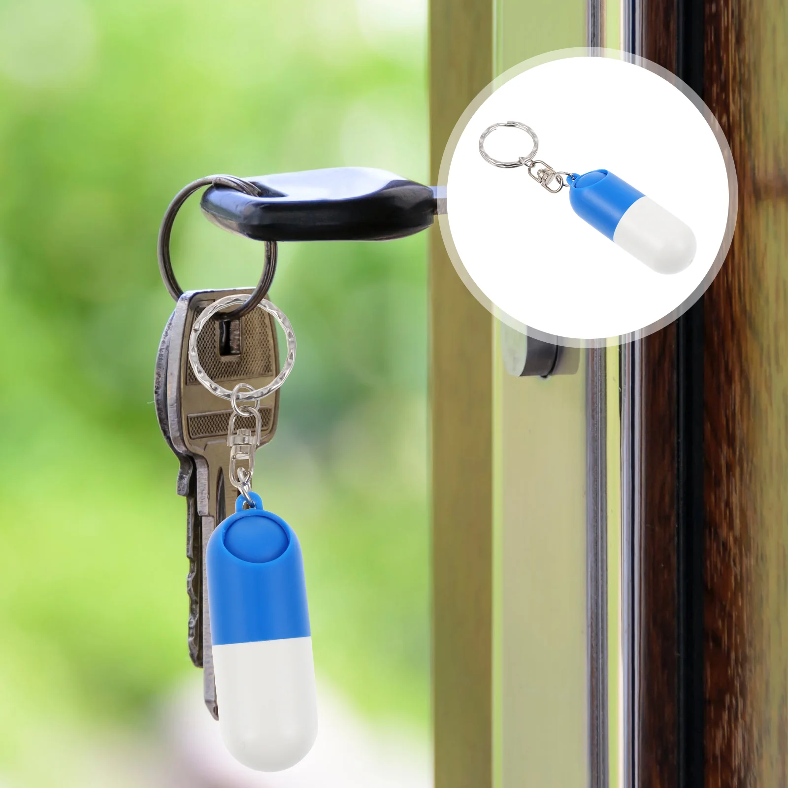 

5 Pcs Pill Box Creative Case Keychains Container Rings Medicine Holders Containers