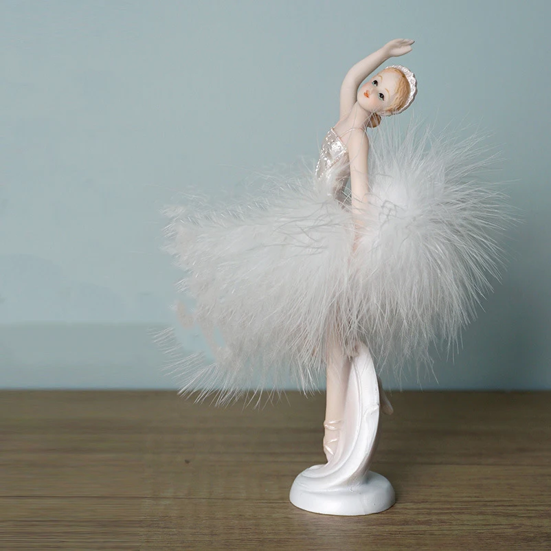 

Exquisite Beautiful Ballet Dancing Girl Princess Toy Model Desktop Decorative Ornaments Resin Crafts Birthday Gift For Girls