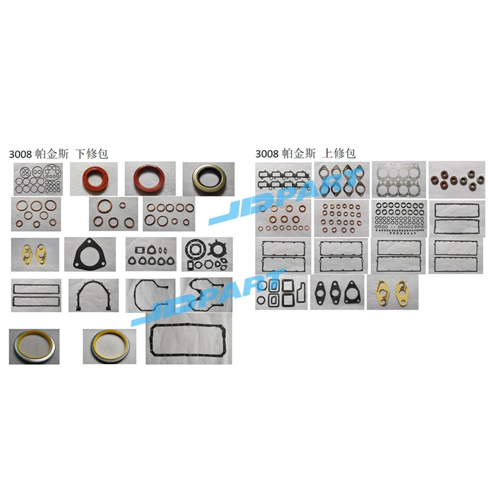 

Полный комплект прокладок для Perkins 3008, детали двигателя