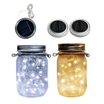 Solar Decorative Fairy Light Outdoor Waterproof Light Control Solar Power Glass Decorative Light Lid Accessories Solar Lamp Bead 1