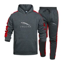 

2022 Jaguar New Men's Suit Fashion Hoodie + Sweatpants Casual Men's Suit Pullover Spring Autumn Must-Have Hoodie Men's Hoodie