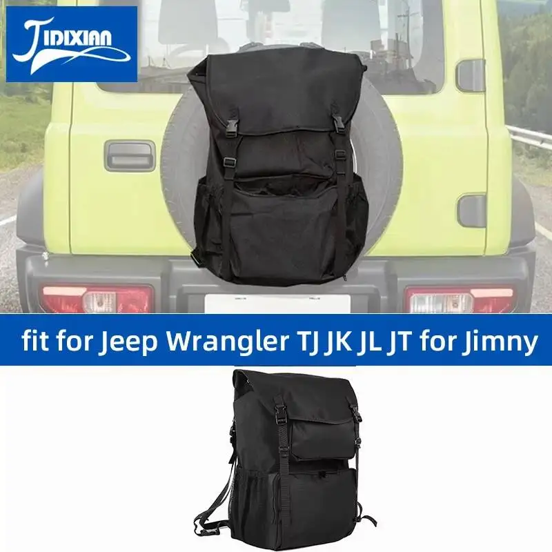 JIDIXIAN 자동차 스페어 타이어 보관 가방, 지프 랭글러 TJ/JK/JL/JT 1997-2026 및 스즈키 짐니 2019-2026용