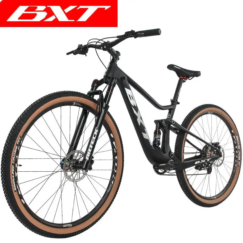 

29er MTB Carbon Fibre Bike Full Suspension Carbon Disc Brake Bike 1x11 Speed MTB Complete Bicycle