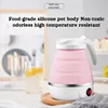 Mini Collapsible Kettle Silicone 304 Stainless Steel Electric Kettle Portable Outdoor Travel Kettle Retractable Electric Kettle 3