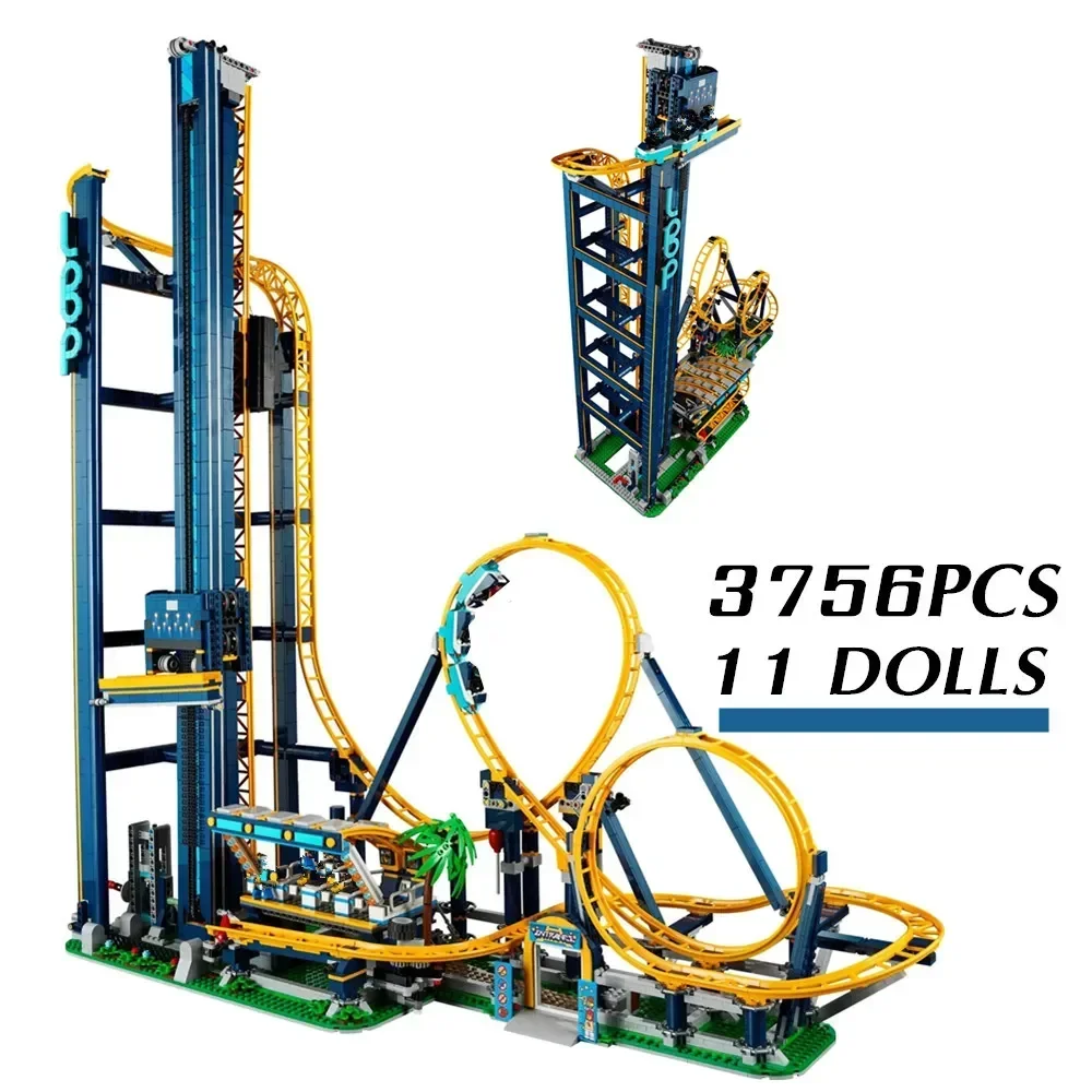 

3756pcs Amusement Park Loop Coaster Model 10303 Assembled Building Blocks Kids Christmas Architecture Toys Gifts