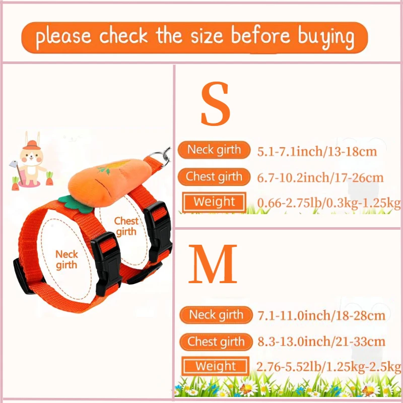 Rabbit Harness and Leash Set 6