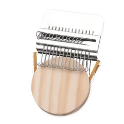 Compact Speedweve Weaving Tool Set - Wooden & Metal DIY Textile Darning Loom (14hooks)