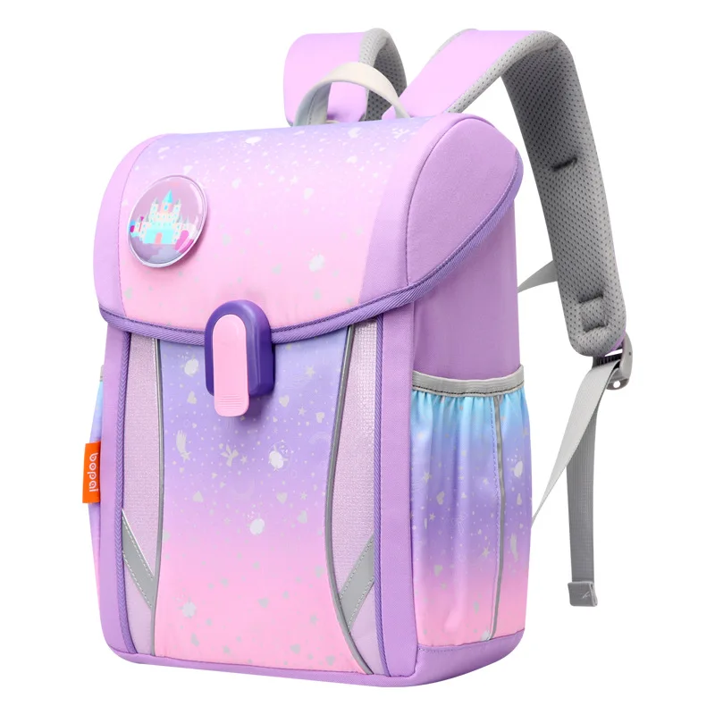 BOPAI Children's Waterproof Schoolbag Boys and Girls Spine Protection Burden Reduction Backpack Primary School Shoulder Bag 6