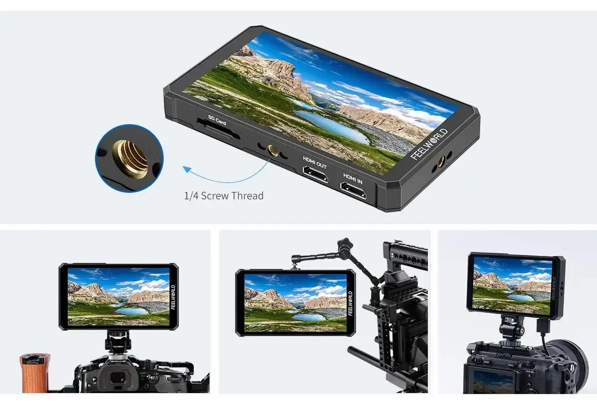 FEELWORLD PS6 5.5" On-Camera Field Monitor IPS FHD1920x1080 4K OLED Touch Screen