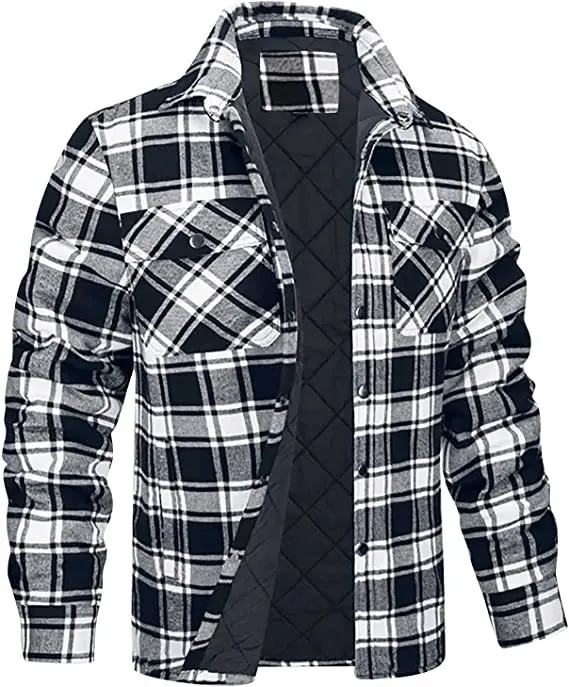 

2023 new men's plaid jacket long sleeve lapel plus cotton loose coat
