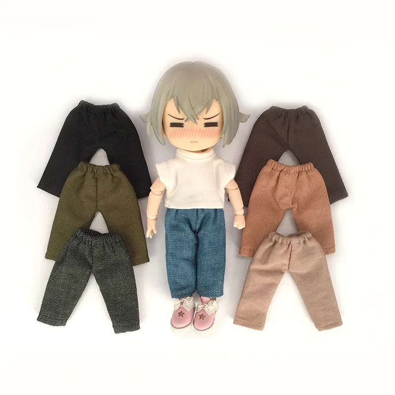 Ob11 Doll Clothes Cool Long Overalls Pant Doll Jeans Casual Pants Doll Accessories For  Ob11, Obitsu 11, Molly, Gsc, 1/12 Bjd 2