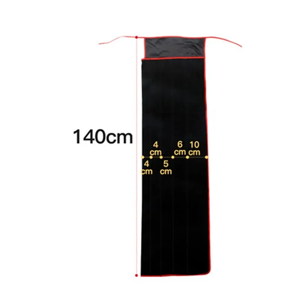 Manicotto Protettivo Per Canna Da Pesca A Mosca | Flanella E Oxford | Nero | 100-140cm