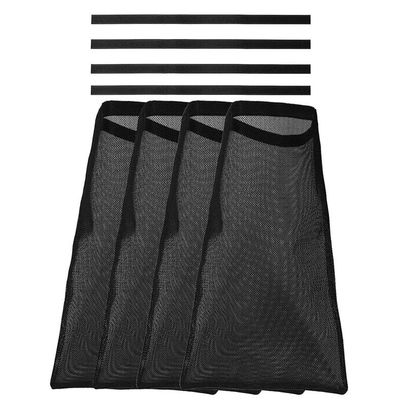 4 Pack Dryer Vent Lint Bags Lint Traps Black Dust Bag For Outdoor Dryer Vents Capturing And Dust