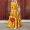 110914-292fc1.jpg Abaya-Robe musulmane à manches longues et col rond pour femme, caftan décontracté avec ceinture imprimée épissée, Dubaï, Ramadan, Maroc, Eid