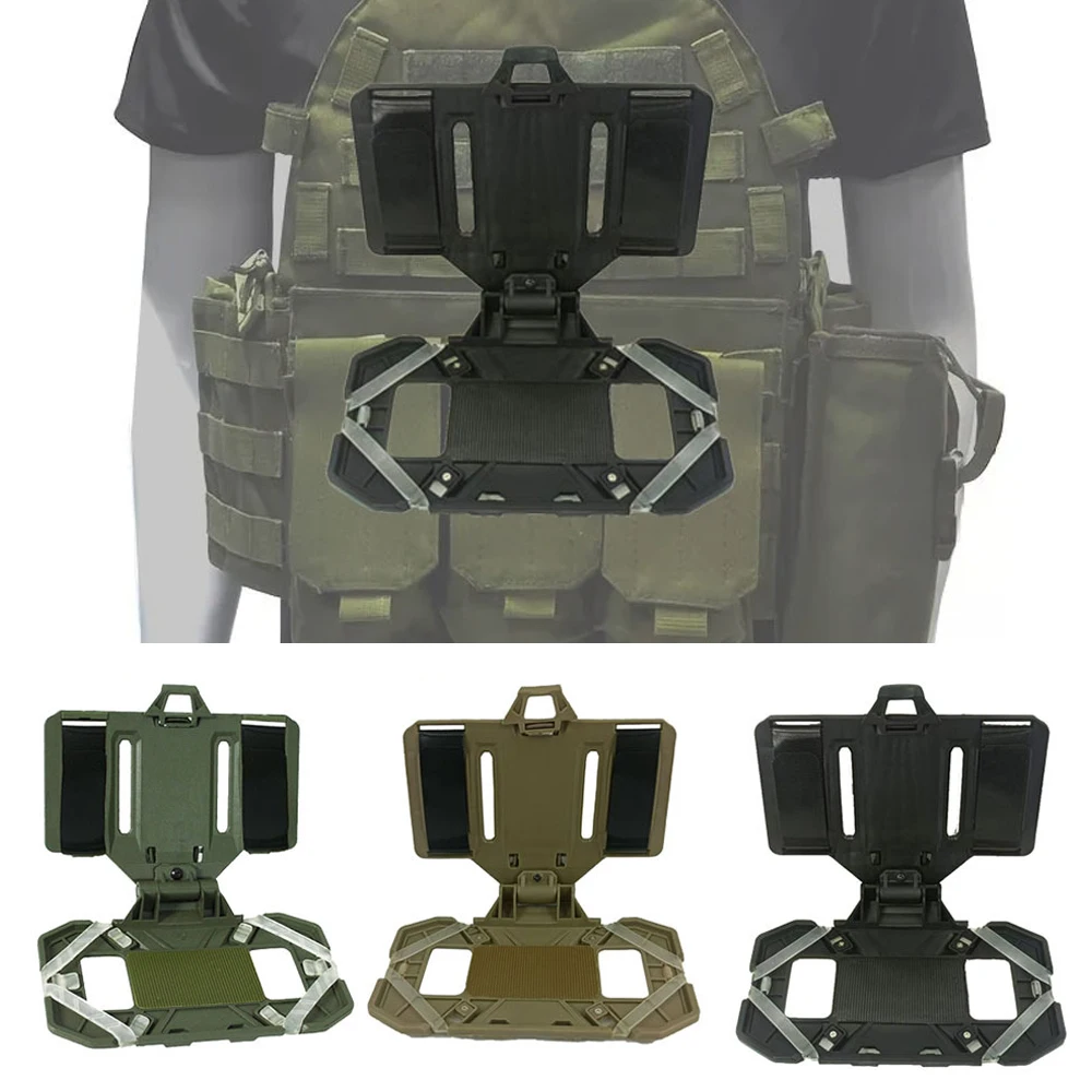 Tactical MOLLE Folded Navigation board holder Mobile Phones Navigator Holder Vest Chest Bag Admin Panel Hunting Vest Accessories navigation board holder