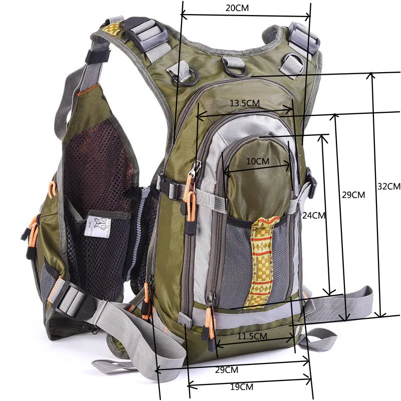 Fly Fishing Vest Backpack Multifunction Pockets Outdoor Pack Accessories  Bag for Men and Women - AliExpress