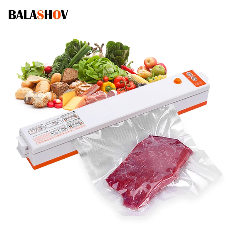 Вакуумный упаковщик пищевых продуктов 220 В с 10 пакетами |