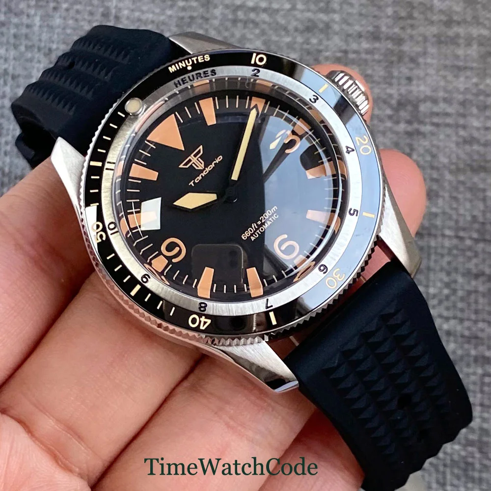 Cassa For Orologio For Vetro Zaffiro A Rotazione Bidirezionale Da - Foto 5