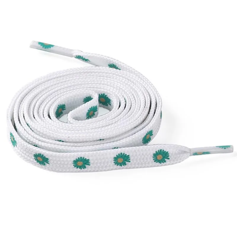 Little Daisies Shoelaces Cartoon Printing Fashion Unisex Flat Shoe laces High-top Canvas Sneakers Shoelace Sports Shoelaces