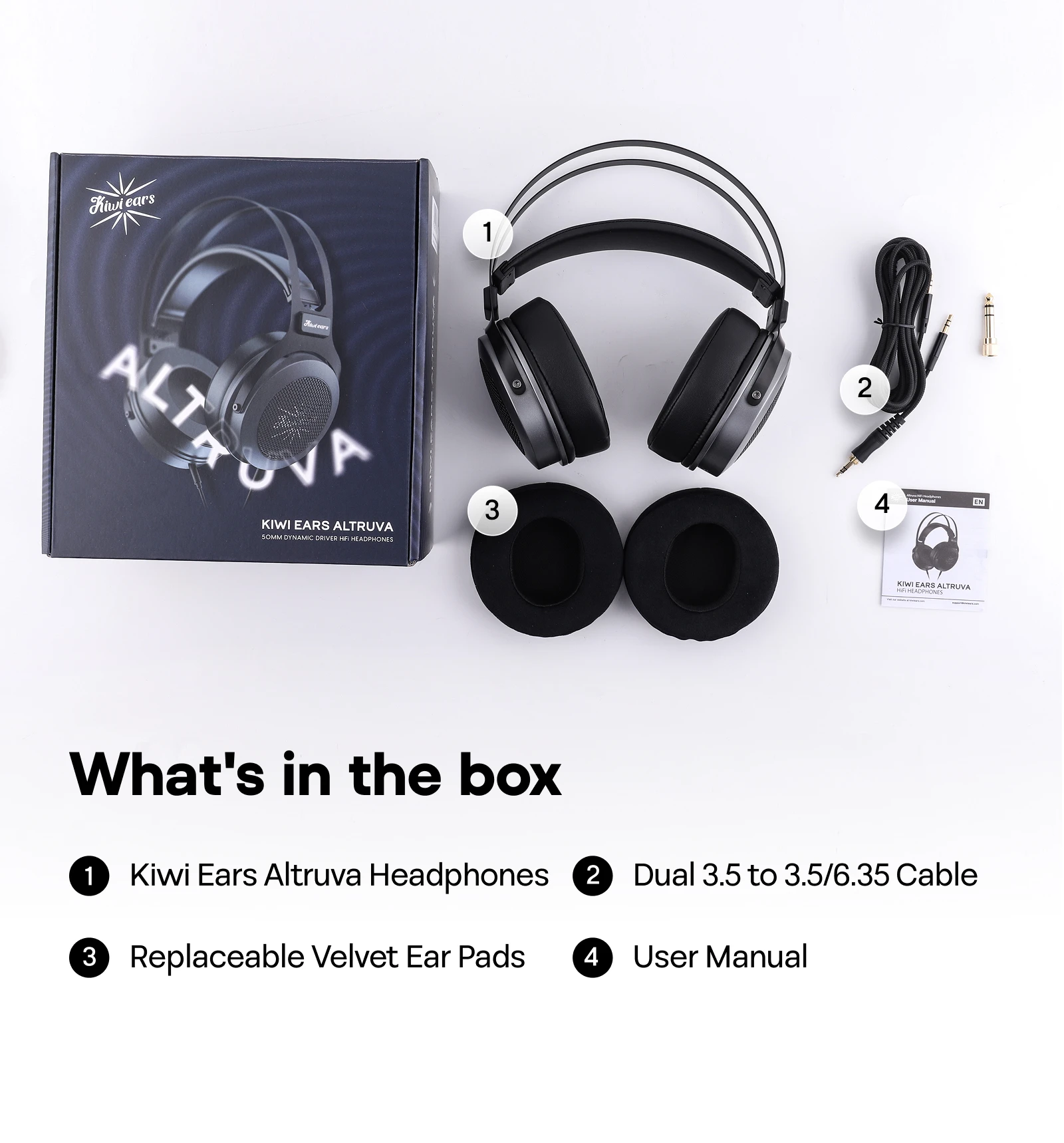 Linsoul Kiwi Ears Altruva Hi-Fi 50mmダイナミックドライバー