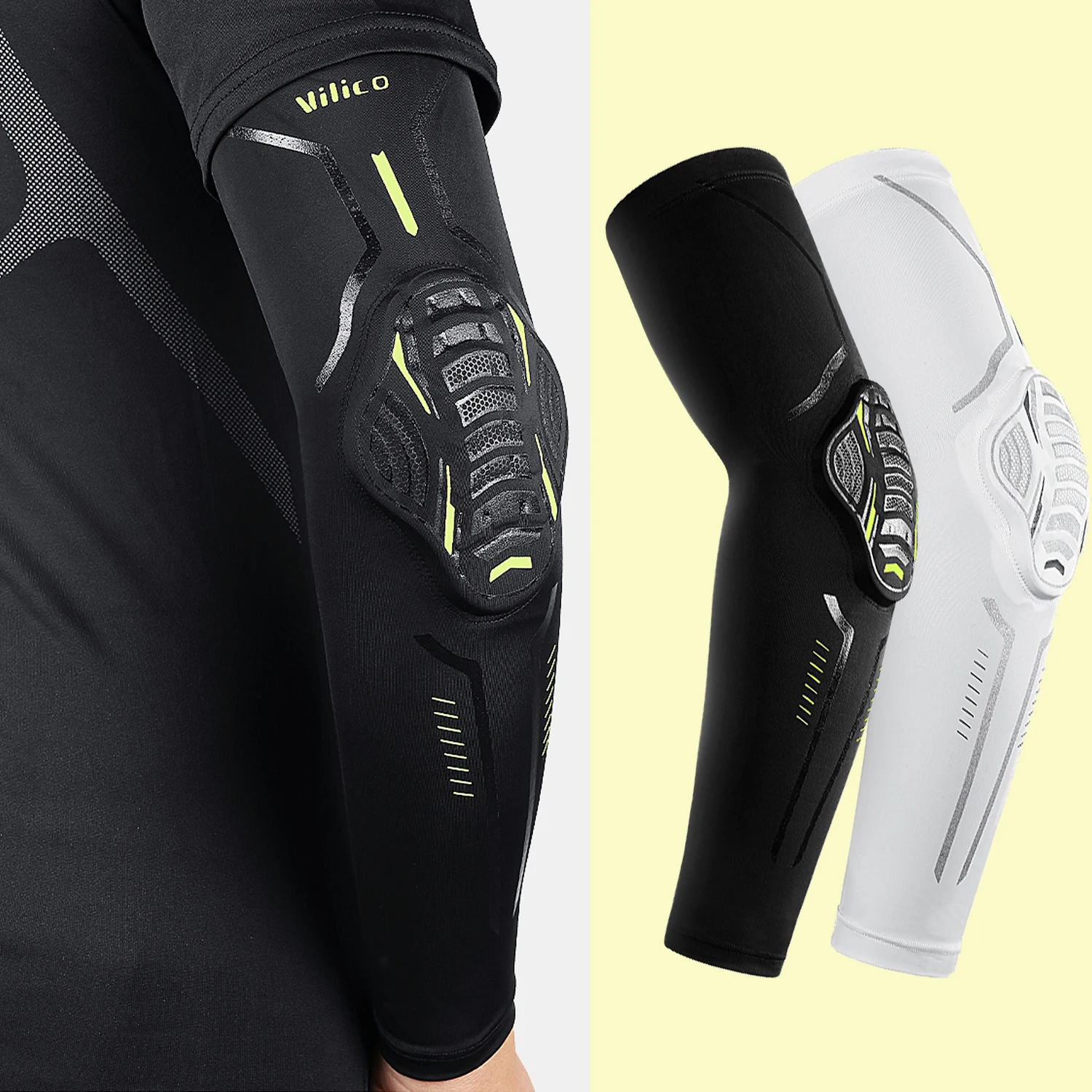 1Pcs Elastic Basketball Elbow Pads Arm Sleeve Crashproof Honeycomb Elbow Support Sport Safety Elbow Protector Guard