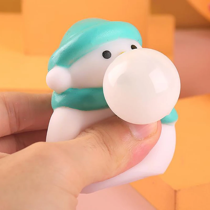 5Pcs AntiAnxiety Squeeze Toy DIY Accessories For Adult Blow Bubble Novelty Pinch Toy Insert Ball For Autisms Kids Stress Toy 3