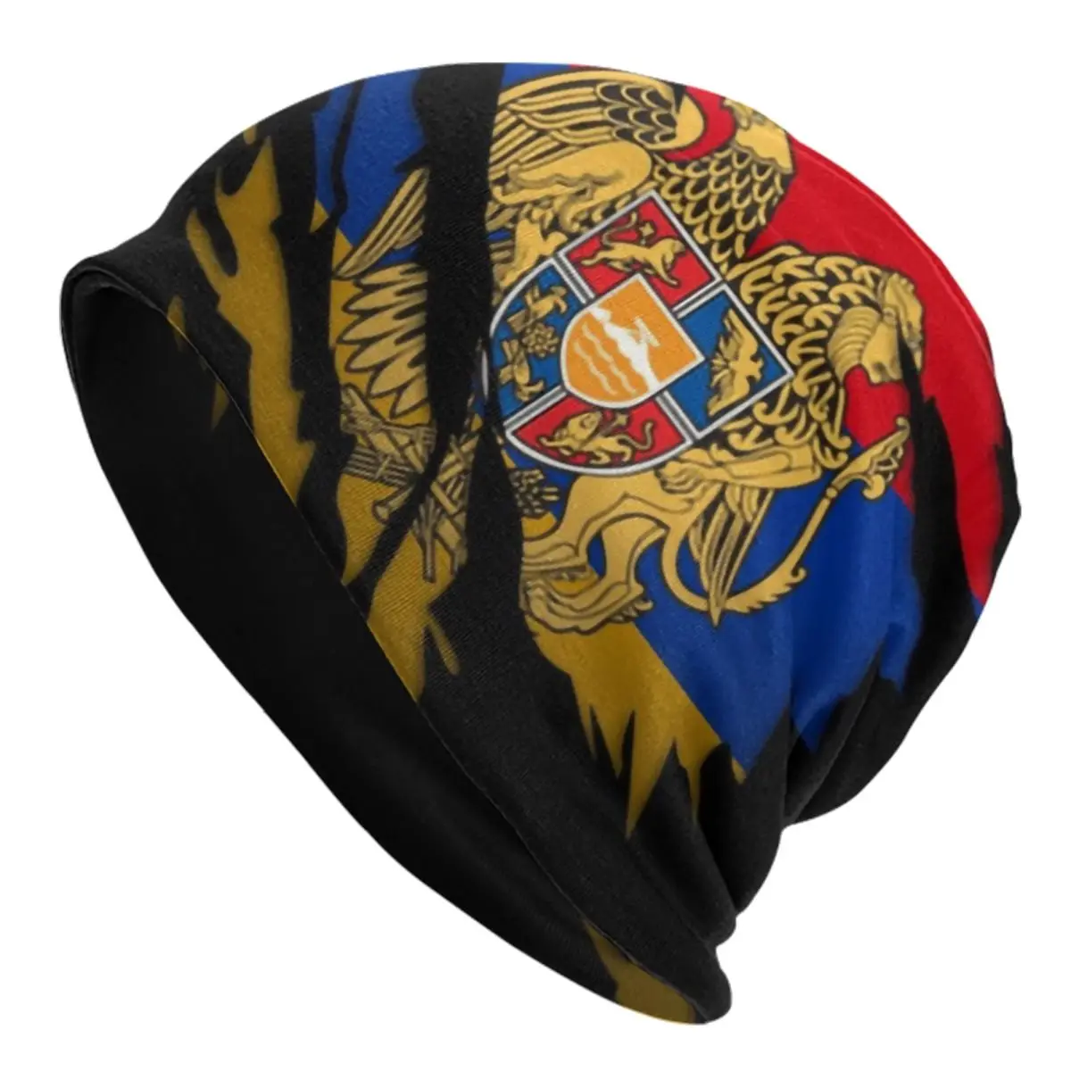 

Armenian Ripped Flag Beanie Cap Unisex Winter Warm Bonnet Knitted Hats Fashion Armenia Patriotic Proud Skullies Beanies Caps For